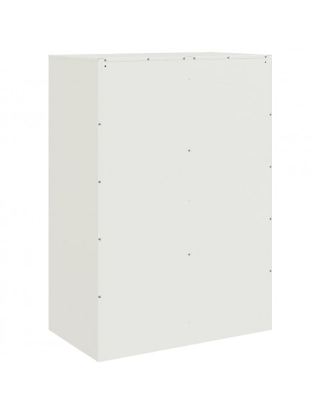 Credenza Bianca 67x39x95 cm in Acciaio