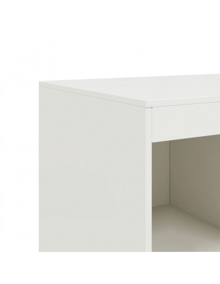 Credenza Bianca 67x39x95 cm in Acciaio