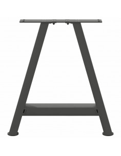 Gambe Tavolino Caffè a A 2 pz Antracite 50x(42-43)cm in Acciaio