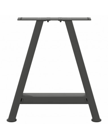 Gambe Tavolino Caffè a A 2 pz Antracite 50x(42-43)cm in Acciaio