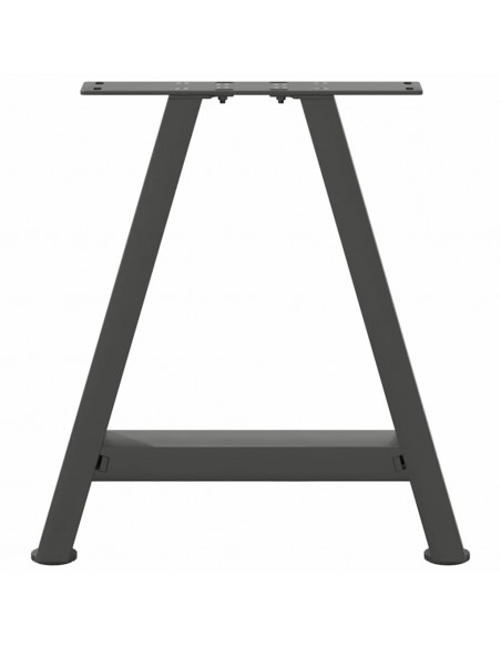 Gambe Tavolino Caffè a A 2 pz Antracite 50x(42-43)cm in Acciaio