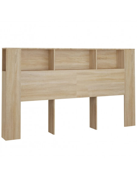 Testiera con Scomparti Rovere Sonoma 180x18,5x104,5 cm