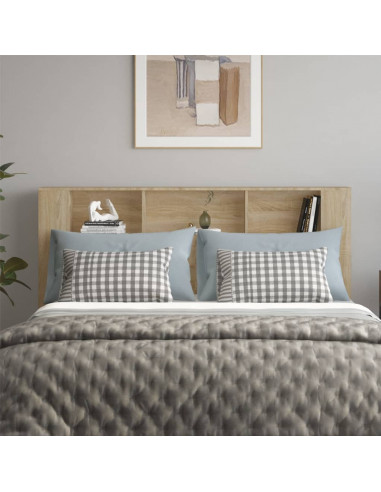 Testiera con Scomparti Rovere Sonoma 180x18,5x104,5 cm