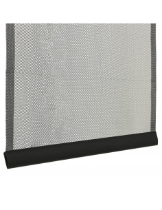 Zanzariera per Porta con 10 Sezioni a Rete Nera 240x240 cm