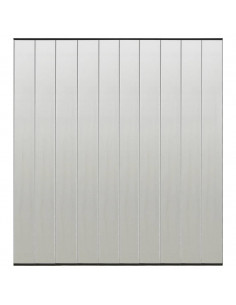 Zanzariera per Porta con 10 Sezioni a Rete Nera 240x240 cm 2