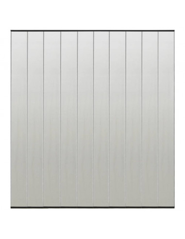 Zanzariera per Porta con 10 Sezioni a Rete Nera 240x240 cm