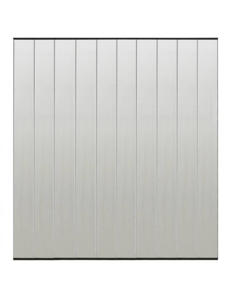 Zanzariera per Porta con 10 Sezioni a Rete Nera 240x240 cm