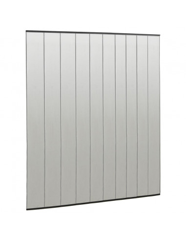 Zanzariera per Porta con 10 Sezioni a Rete Nera 240x240 cm