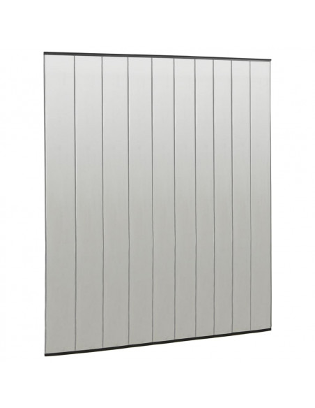 Zanzariera per Porta con 10 Sezioni a Rete Nera 240x240 cm
