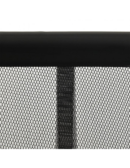Zanzariera per Porta con 10 Sezioni a Rete Nera 240x240 cm