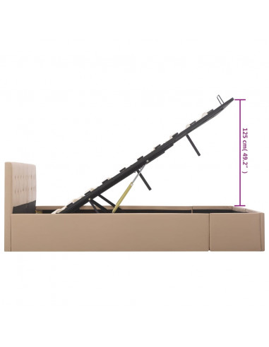 Giroletto Idraulico Cappuccino Similpelle 160x200cm