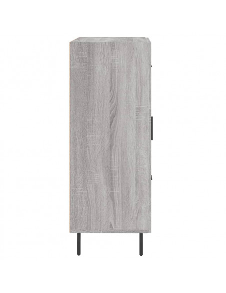 Credenza Grigio Sonoma 69,5x34x90 cm in Legno Multistrato