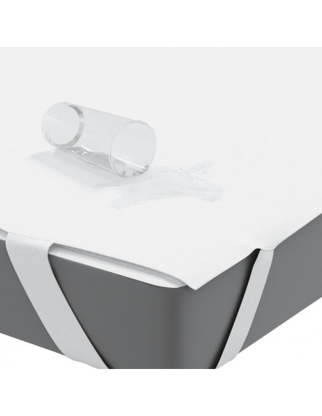 Coprimaterasso Bianco 100x220 cm Impermeabile