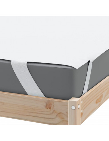 Coprimaterasso Bianco 100x220 cm Impermeabile