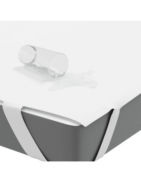 Coprimaterasso Bianco 140x190 cm Impermeabile