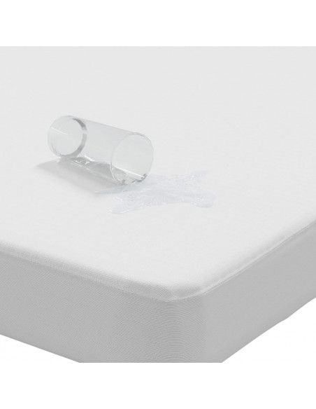 Coprimaterasso Bianco 140x220 cm Impermeabile