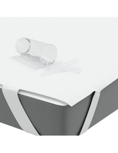 Coprimaterasso Bianco 160x200 cm Impermeabile