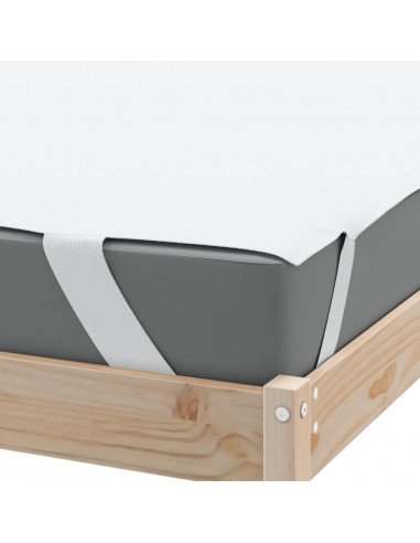 Coprimaterasso Bianco 160x200 cm Impermeabile