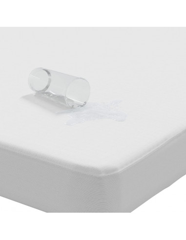 Coprimaterasso Bianco 160x220 cm Impermeabile