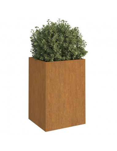 Fioriera 42x38x75 cm Acciaio Corten
