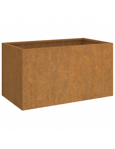 Fioriera 62x40x39 cm Acciaio Corten