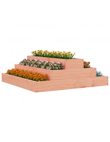 Fioriera 80x80x27 cm in Legno Massello di Douglas