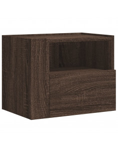 Comodino a Muro Rovere Marrone 45x30x35 cm 2