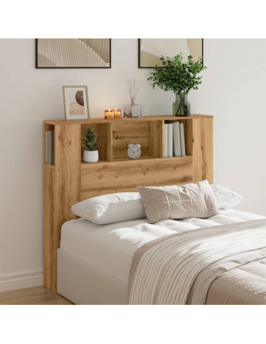 Testiera con Contenitore Artigianale 120x19x104,5cm Multistrato