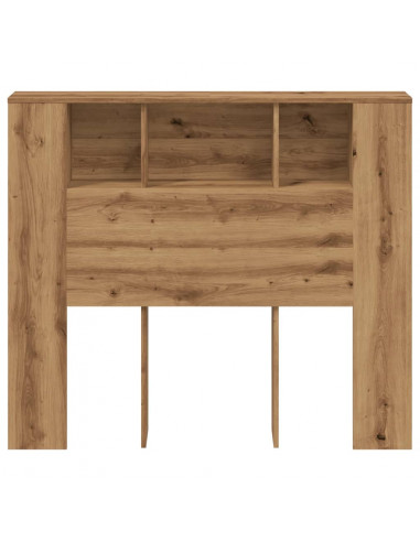 Testiera con Contenitore Artigianale 120x19x104,5cm Multistrato