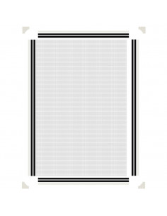 Zanzariera Magnetica per Finestre Bianca 80x120 cm