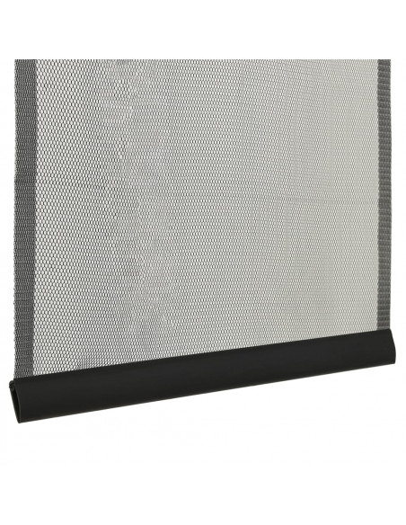Zanzariera per Porta con 5 Sezioni a Rete Nera 120x240 cm