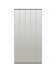 Zanzariera per Porta con 5 Sezioni a Rete Nera 120x240 cm 2