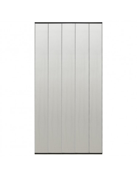 Zanzariera per Porta con 5 Sezioni a Rete Nera 120x240 cm