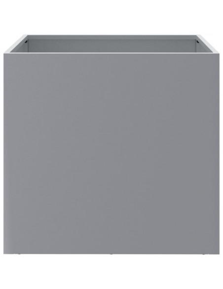 Fioriere 2pz Argento 49x47x46 cm in Acciaio Zincato