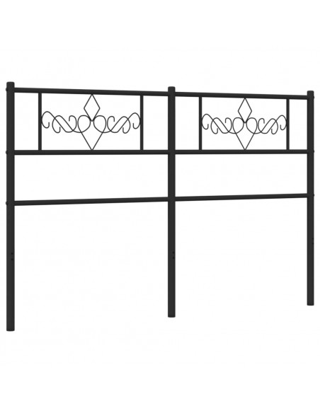 Testiera in Metallo Nero 120 cm