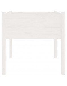 Fioriere da Giardino 2 pz Bianche 70x70x70 cm in Legno di Pino