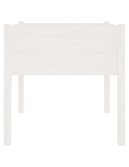 Fioriere da Giardino 2 pz Bianche 70x70x70 cm in Legno di Pino