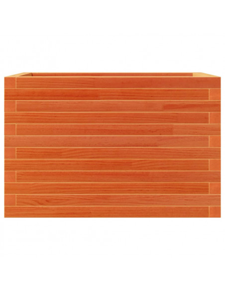 Fioriera Giardino Marrone Cera 70x40x46 cm Legno Massello Pino