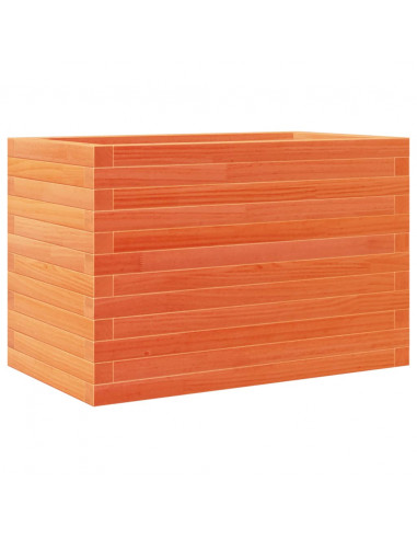 Fioriera Giardino Marrone Cera 70x40x46 cm Legno Massello Pino