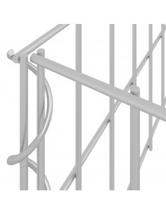 Gabbione Letto Rialzato in Acciaio Zincato 500x100x20 cm