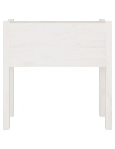 Fioriere da Giardino 2 pz Bianche 70x31x70 cm in Legno di Pino