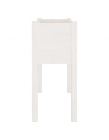 Fioriere da Giardino 2 pz Bianche 70x31x70 cm in Legno di Pino