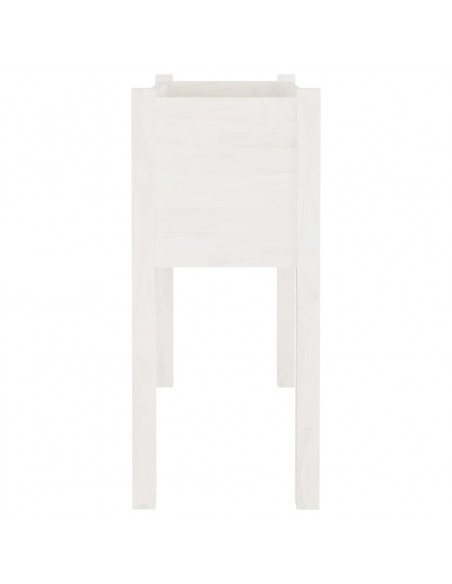 Fioriere da Giardino 2 pz Bianche 70x31x70 cm in Legno di Pino
