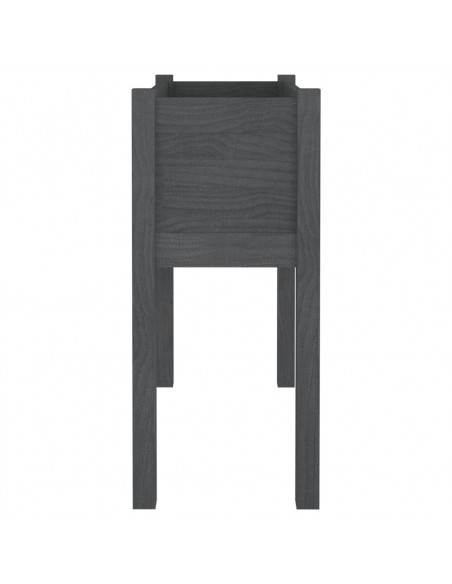 Fioriera da Giardino Grigia 70x31x70 cm Legno Massello di Pino