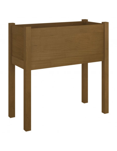 Fioriera da Giardino Miele 70x31x70 cm in Massello di Pino