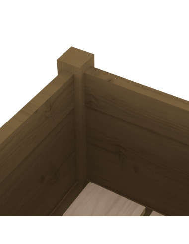 Fioriera da Giardino Miele 70x31x70 cm in Massello di Pino