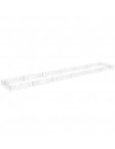 Gabbione Letto Rialzato in Acciaio Zincato 600x100x20 cm 2