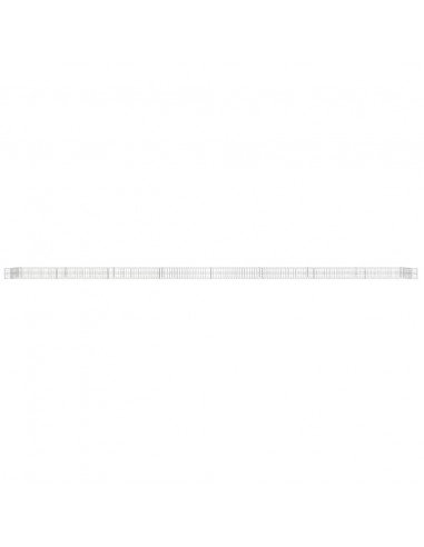 Gabbione Letto Rialzato in Acciaio Zincato 800x100x20 cm