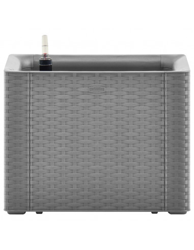 Aiuola Rialzata Giardino Sistema Irrigazione Grigia 43x43x33 cm