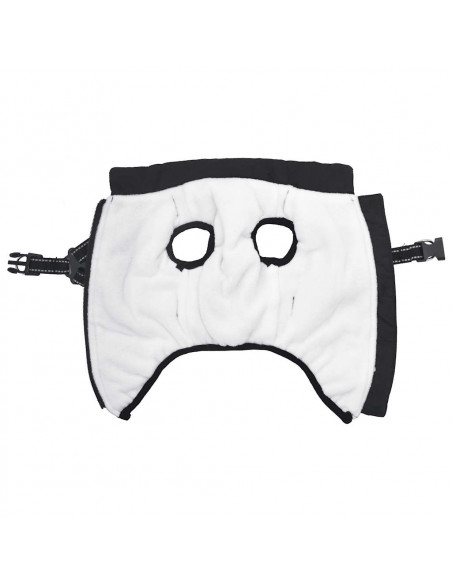Cappotto Cani con Imbracatura Impermeabile Riflettente Nero 2XL